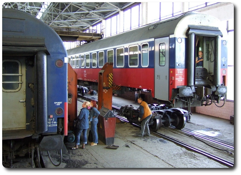 beim Umspuren in Brest